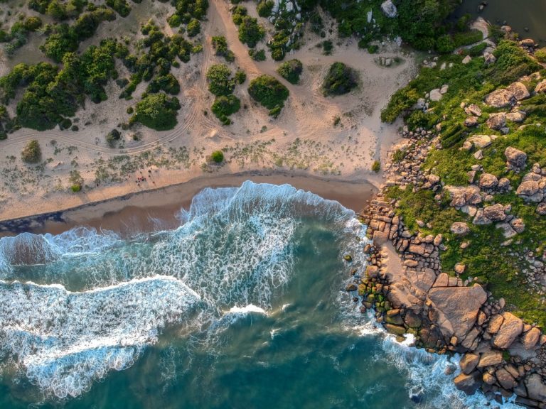 Strand på Sri Lanka oppefra